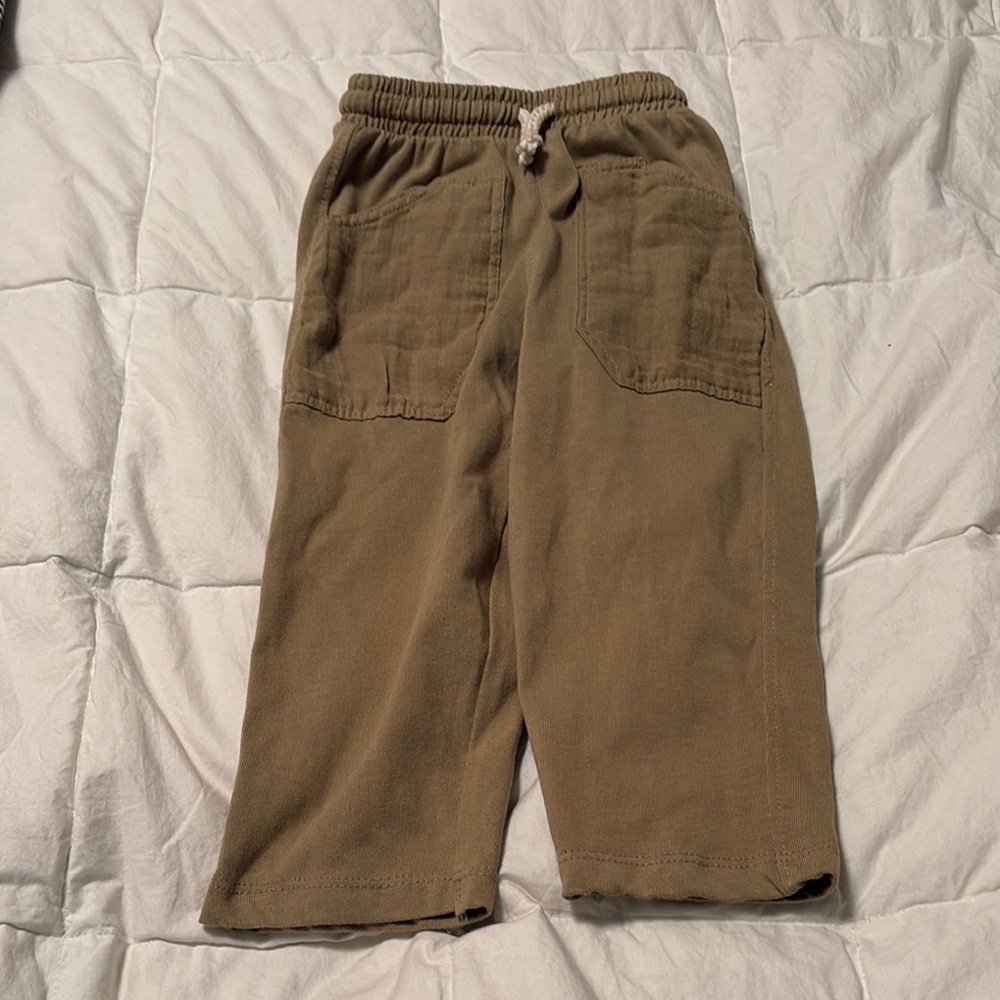 Zara Toddler Tan bottoms